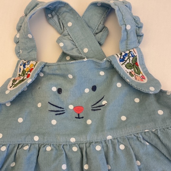 Baby Boden-pretty blue corduroy pinafores/jumper. NEW NO TAG NEVER WEARING. - Picture 2 of 6